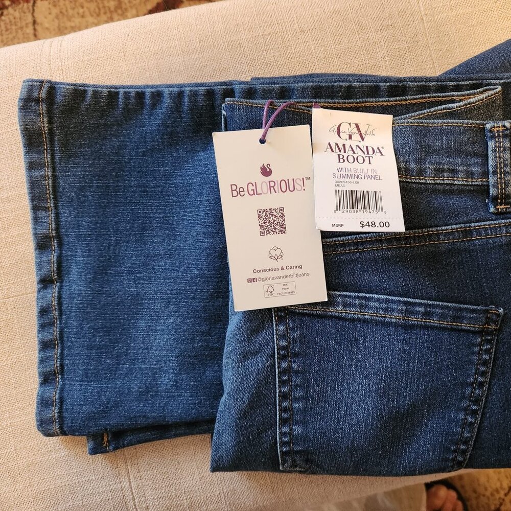 Gloria Vanderbilt Amanda Boot Cut Jeans Size 8 Short